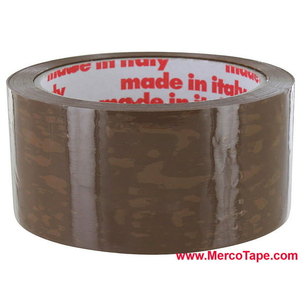 Made in Italy 48mm x 55 yds Merco M719 Clear PVC Carton Sealing Tape Factory case of 36 Rolls